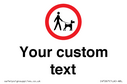 Custom Road regulatory Dogs on leads Text: 